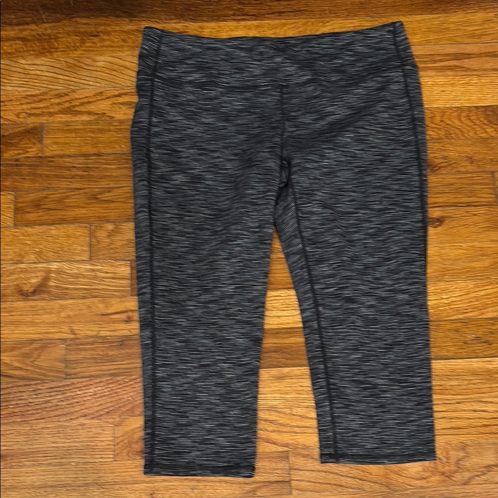 Athleta Gray Compression Leggings High-Waisted Stretchy